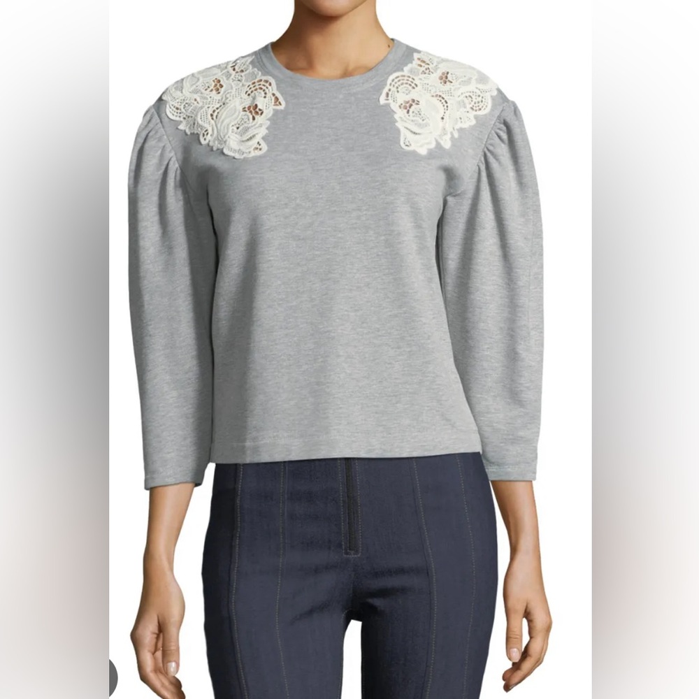 Rebecca Taylor Lace Sweatshirt